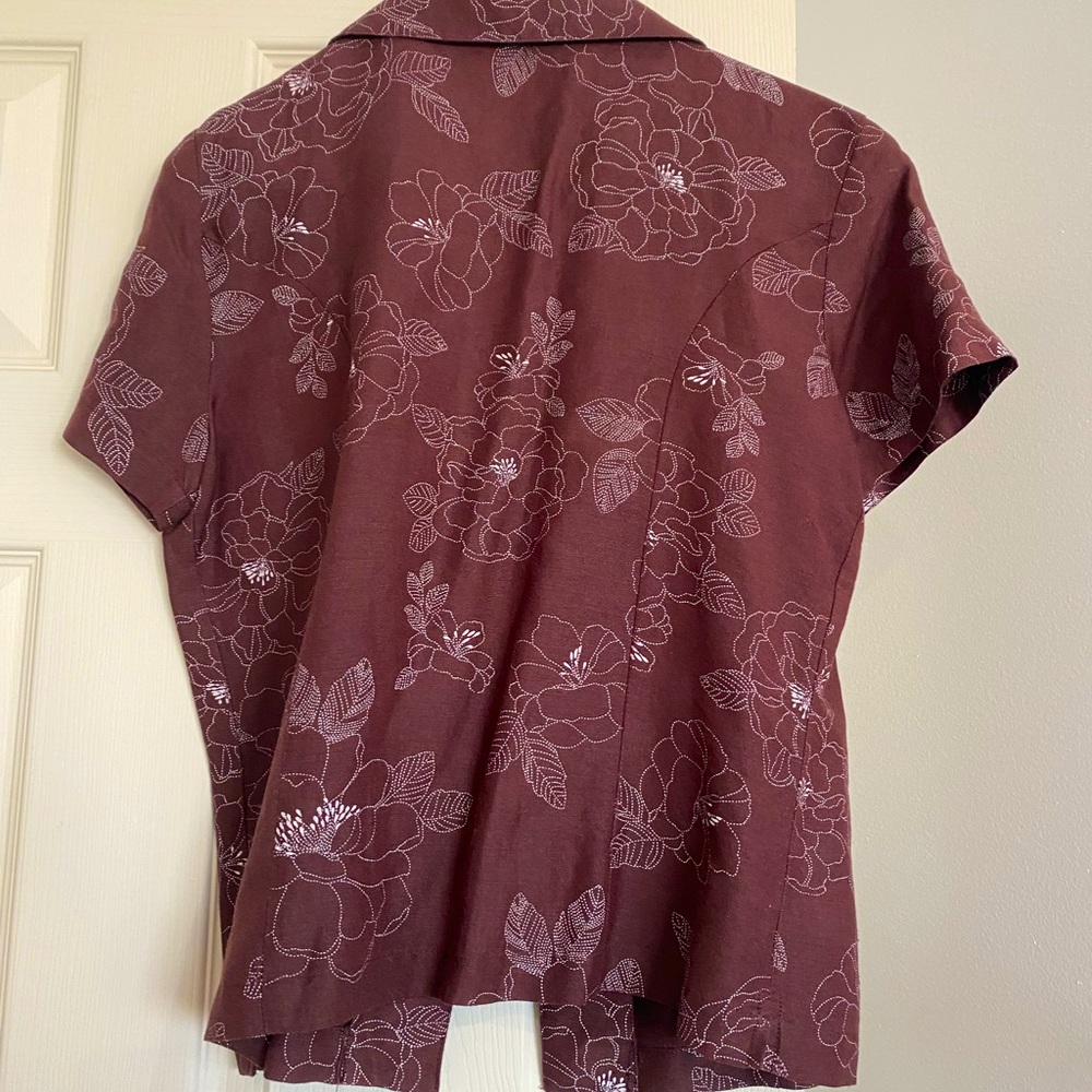 Maroon Button Up - Picture 2 of 3